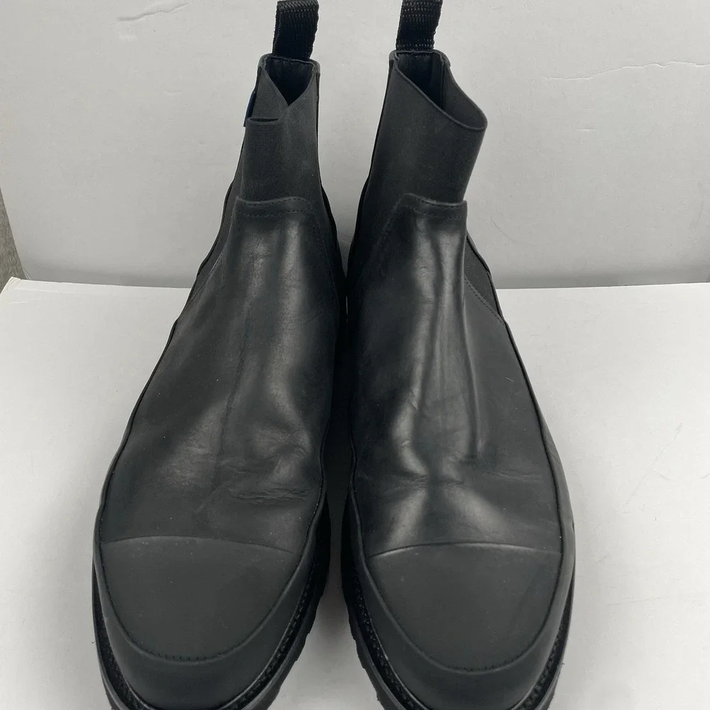 Jack Erwin Armored Chelsea Boots Mens Black Leather Winter Combat - Size 11.5